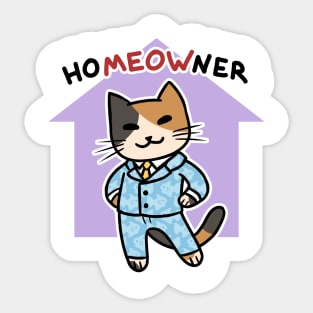 Homeowner Cat Sticker